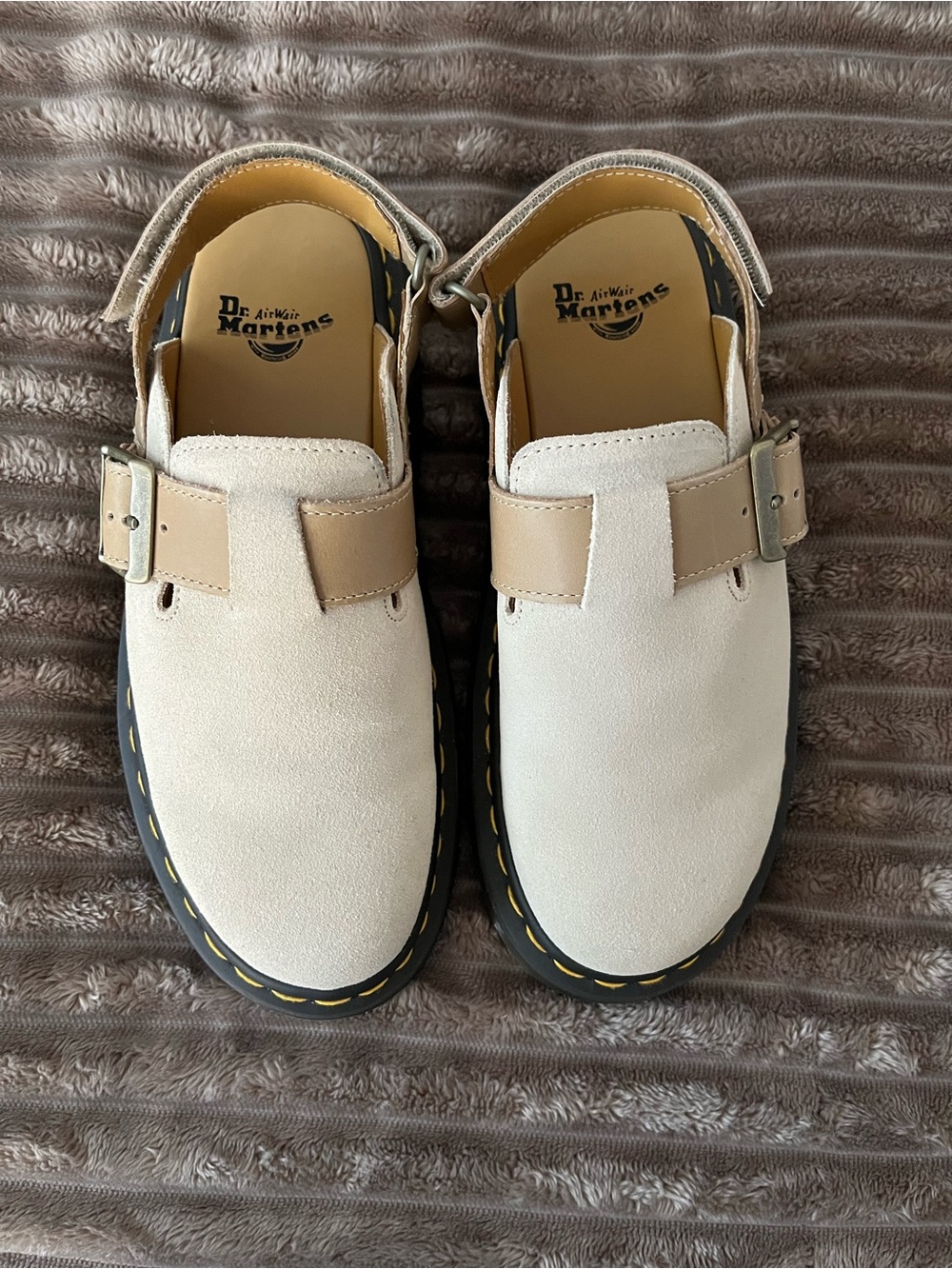Dr. Martens : JORGE II SUEDE & LEATHER SLINGBACK MULES